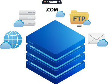 透過主機資源分配技術，共用 CPU 與記憶體還有硬碟等設備，將一台主機切分成許多個網站空間，讓每一個虛擬主機都擁有獨立網域、網頁、資料庫、FTP 及 Email 等服務。